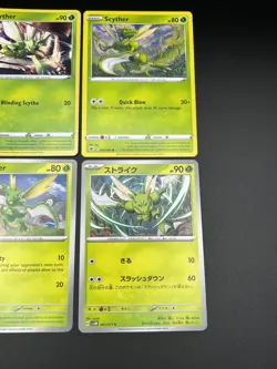 Scyther, 4 Card Bundle, Mixed Sets & Languages, Pokemon, NM - Image 3