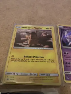 Pokemon TCG Card Bundle Of 4 . Detective Pikachu And Mewtwo And More - Image 5