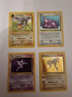 Pokemon TCG - Fossil Unlimited - 4 Card Vintage Holo Bundle - 1/3/6/7 of 62. - Image 2