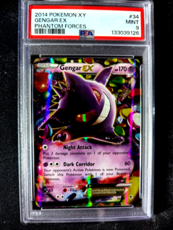 Gengar EX 34/119 Pokemon XY Phantom Forces 34 MINT PSA 9 - Image 1