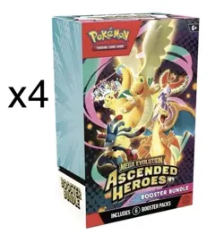 Pokemon Mega Evolution-Ascended Heroes Booster Bundle X4 | Presale ⭐✅ - Image 1