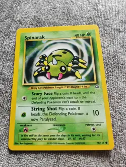 Spinarak #75/111 - Vintage WOTC Pokemon Card - Neo Genesis 2000 - Excellent/LP - Image 1
