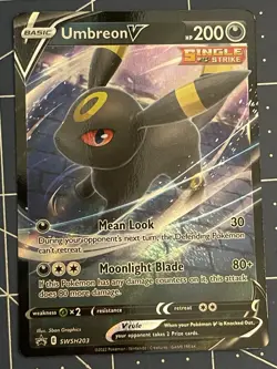 Umbreon V SWSH203 SWSH: Sword & Shield Promo Cards Holo NM - Image 1