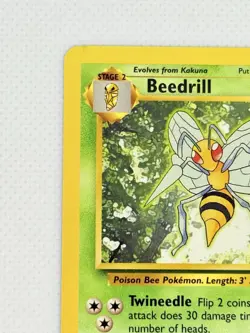 Beedrill 17/102 Base Set WOTC Vintage Pokemon Card - Image 3