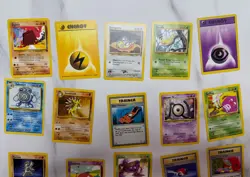 Lot of 20 Pokemon Cards Base Set including Goop Gas Attack #76 - Image 2