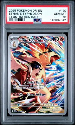Pokemon TCG Ethans Typhlosion Full Art Card Destined Rivals 190/182 PSA 10 - Image 1