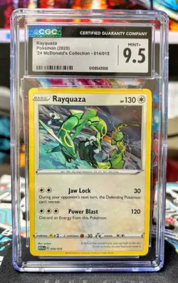 Pokemon Rayquaza McDonald's 2025 Card 014/015 CGC 9.5 - Image 1