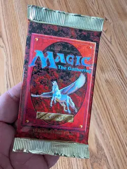 MAGIC THE GATHERING Lot of Three (3) 4TH EDITION Factory Sealed Booster Packs - Image 3