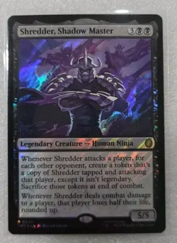 MTG: TMNT - Shredder, Shadow Master (Surge Foil) - Commander (TMC) R 0020 - Image 1