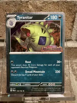 Pokemon Tyranitar 135/193 STAMPED Paldea Evolved Special Collection PROMO NM TCG - Image 1