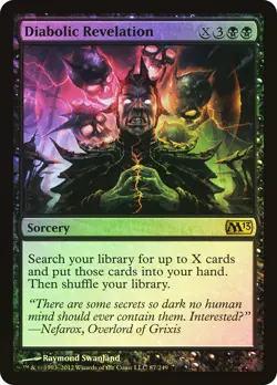 MTG FOIL Diabolic Revelation - Magic 2013 #087 - Image 1