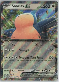 Snorlax ex 076/131 Holo Double Rare SV: Prismatic Evolutions Pokemon Holo NM - Image 1