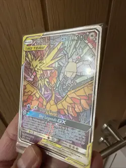 SM210 Pokemon Black Star Promo Moltres Zapdos Articuno Tag Team GX SEALED MINT - Image 5