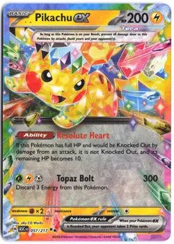Pikachu ex 057/191 Double Rare Surging Sparks Pokemon - Image 1
