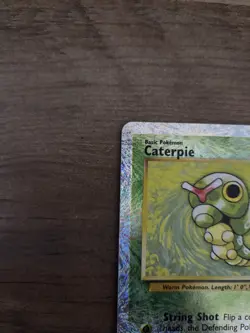 Caterpie Legendary Collection Reverse Holo Pokemon Card Firework Pattern LP - Image 2