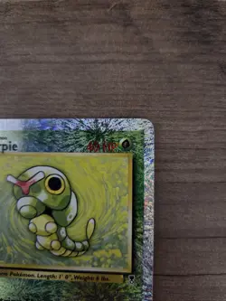 Caterpie Legendary Collection Reverse Holo Pokemon Card Firework Pattern LP - Image 3