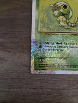 Caterpie Legendary Collection Reverse Holo Pokemon Card Firework Pattern LP - Image 4