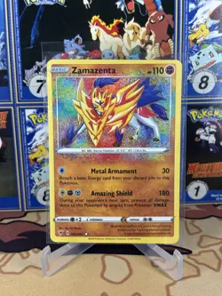 2020 Pokemon Vivid Voltage Amazing Rare Zamazenta 102/185 - Image 1