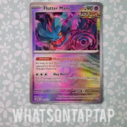 Pokemon Card Flutter Mane 043/131 Master Ball Holo Rare Prismatic Evolutions LP - Image 1