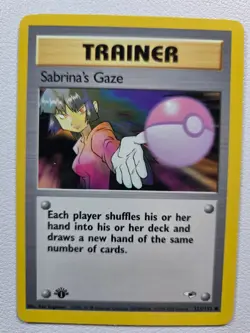 Sabrina's Gaze Gym Heroes 125/132 Common 1st Edition NM Pokemon TCG - Image 1