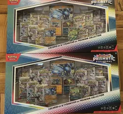 Pokemon Lucario Ex Tyranitar Ex Premium Collection Prismatic Evolution Lot of 2 - Image 1