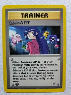 Sabrina's ESP Gym Heroes 117/132 Uncommon 1st Edition NM Pokemon TCG - Image 1
