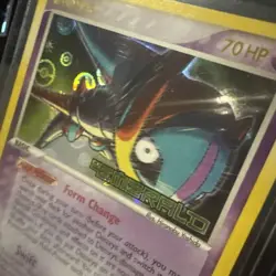 Deoxys 2/106 Rare Emerald Holo Reverse Holo Pokemon Stamp - Image 1