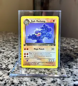 Dark Machamp #27/82 | Team Rocket Pokemon 1st Edition Vintage NM! - Image 1