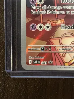 Pokemon TCG Team Rockets Wobbuffet Black Star Promo 203 Destined Rivals - Image 5