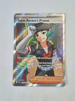 Team Rocket's Proton 227/182 Ultra Rare Destined Rivals Pokemon Holo Near Mint - Image 1