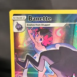 Pokemon Banette Ultra Rare Full Art Single Strike Holo TG07/TG30 Lost Origins LP - Image 2