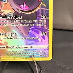 Pokemon Banette Ultra Rare Full Art Single Strike Holo TG07/TG30 Lost Origins LP - Image 4