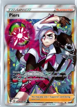 Piers Ultra Rare SWSH10: Astral Radiance Trainer Gallery TG28/TG30 Pokemon NM - Image 1