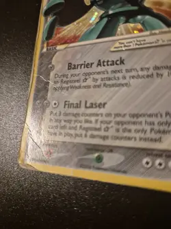 Pokemon - Registeel Gold Star 92/92 - EX Legend Maker - Eng - HEAVY POOR - Image 4