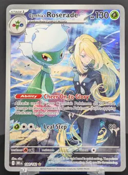 Pokemon Cynthia's Roserade #184/182 English Destined Rivals Illustration Rare - Image 1