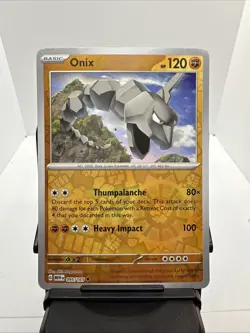 Onix 151 Reverse Holo Pokemon TCG 095/165 Scarlet & Violet Uncommon - Image 1