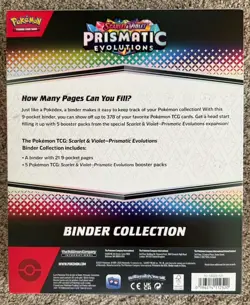 Pokemon TCG: Scarlet & Violet Prismatic Evolutions Binder Collection New Sealed - Image 2