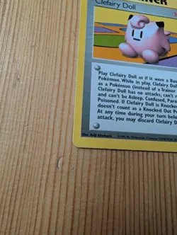 Clefairy Doll 70/102 Rare Base Set Unlimited Pokemon Moderately Played - Image 3