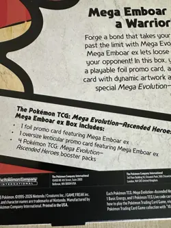Pokemon TCG Ascended Heroes Mega Emboar EX Box - Image 3