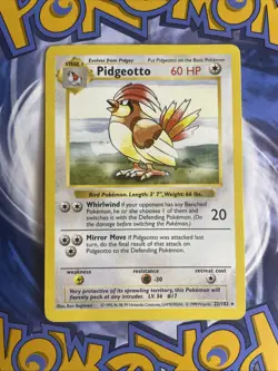 Pokemon - Base Set Shadowless - Pidgeotto 22/102 - Rare LP - Image 1