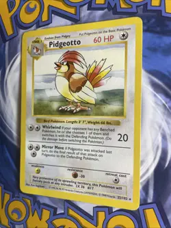 Pokemon - Base Set Shadowless - Pidgeotto 22/102 - Rare LP - Image 3