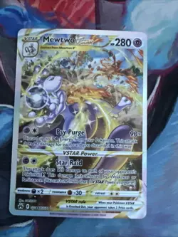 2023 Pokemon Crown Zenith SWSH 12.5 Mewtwo VSTAR #GG44/GG70 Full Art Holo - Image 1