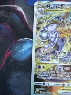 2023 Pokemon Crown Zenith SWSH 12.5 Mewtwo VSTAR #GG44/GG70 Full Art Holo - Image 2