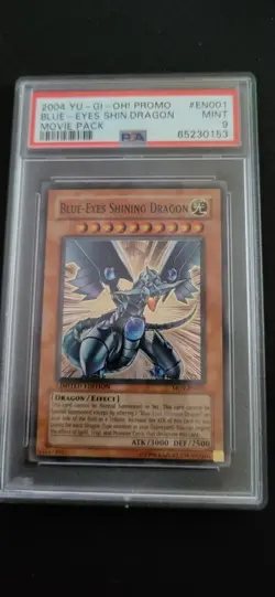 2004 YU-GI-OH! PROMO #EN001 BLUE-EYES SHIN.DRAGON MOVIE PACK PSA 10 - Image 1
