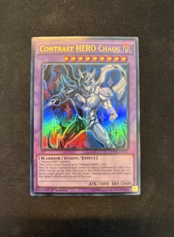 Yu-Gi-Oh! SDHS-EN041 Contrast HERO Chaos Ultra Rare 1st Edition Mint Condition - Image 1