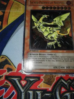 Sacred Phoenix of Nephthys fet-en005 1st Edition (USED) Ultimate Rare Yu-Gi-Oh! - Image 4