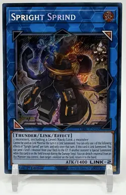 YUGIOH SPRIGHT SPRIND Darkwing Blast 1st Edition Secret Rare DABL-EN048 - Image 1