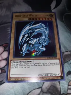 Blue-Eyes White Dragon (Version 2) LCKC-EN001 Legendary Collection Kaiba 1st... - Image 1