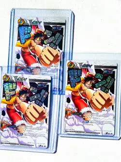 ONE PIECE LUFFY MIRACLE BATTLE CARDDASS 2010 TOURNAMENT PRIZE PROMOS x3 OP09 - Image 2