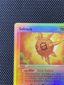 Solrock 13/100 Reverse Holo Card (Sandstorm) - Rare - 2003 - Pokemon Card LP/NM - Image 2